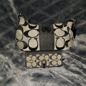 Coach purse and wallet set